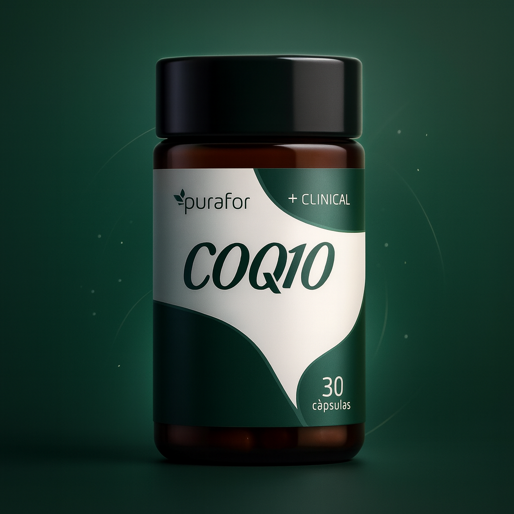 PURAFOR - Coenzima Q10 200mg com vitamina E 30 Capsulas