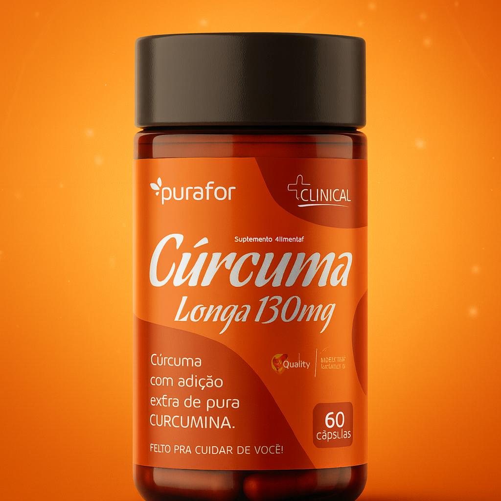 PURAFOR - CURCUMA LONGA COM CURCUMINA 60CAPS