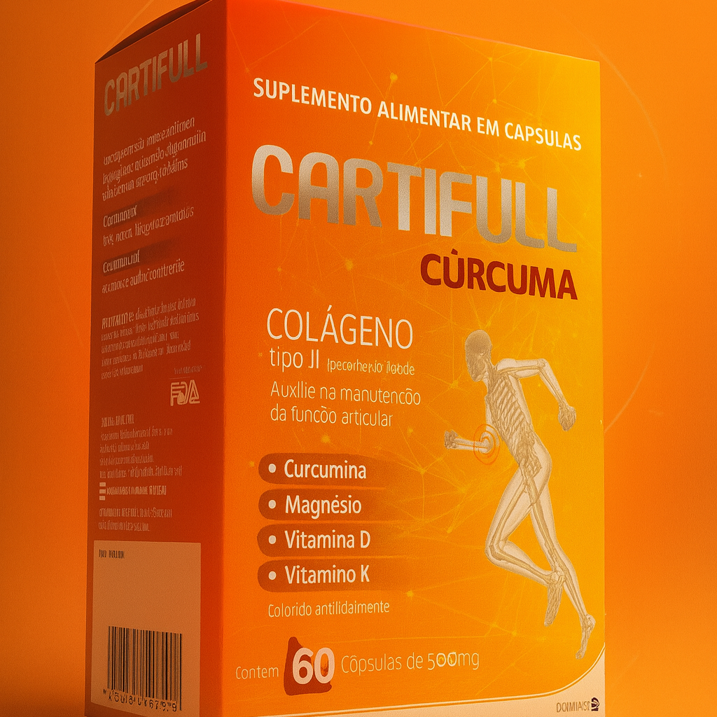CARTIFULL CÚRCUMA COLAGENO TIPO II NÃO HIDROLISADO 500MG 1459