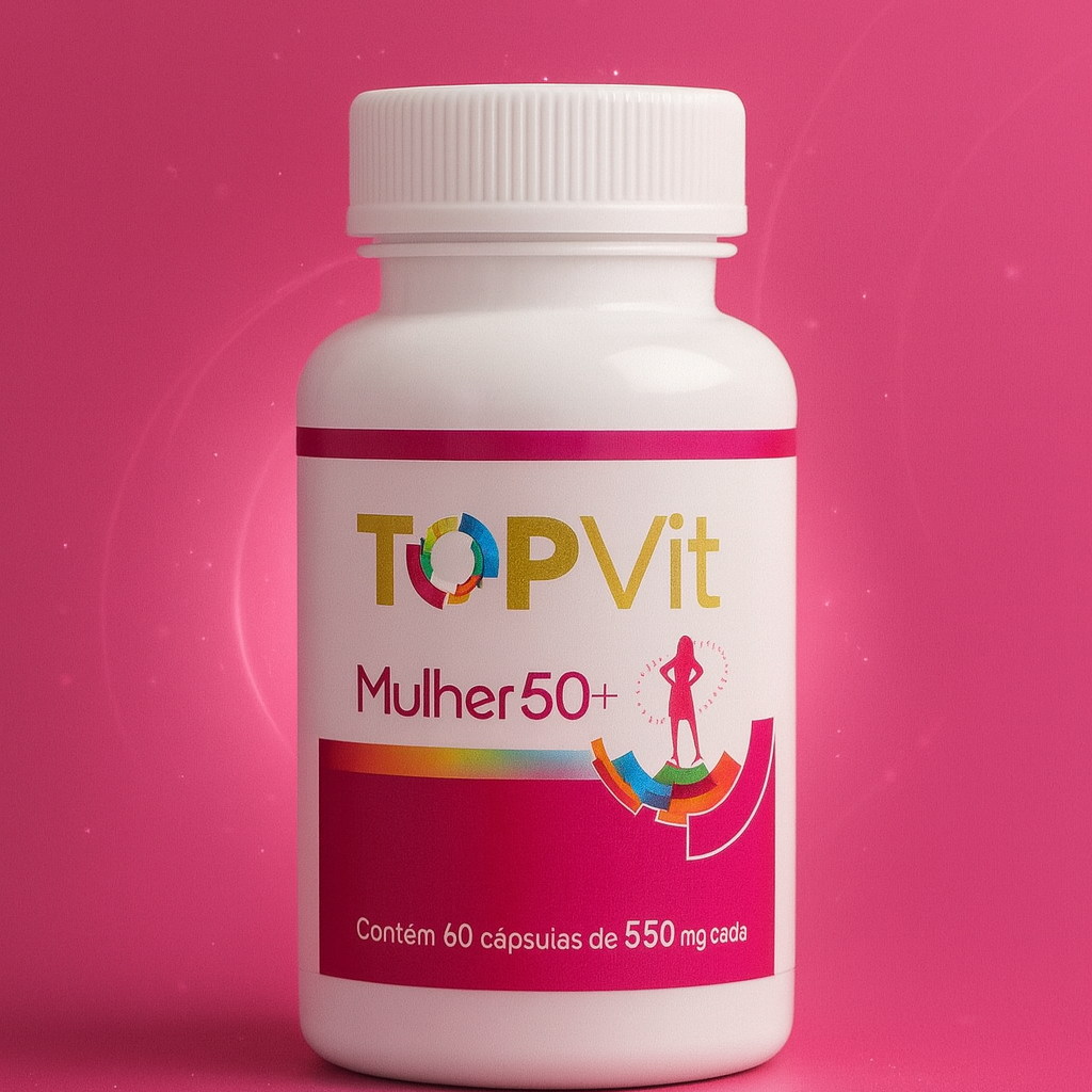 TOPVIT MULHER 50+ 500MG C/ 60CPS